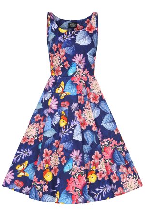 Midnight Garden Swing Dress